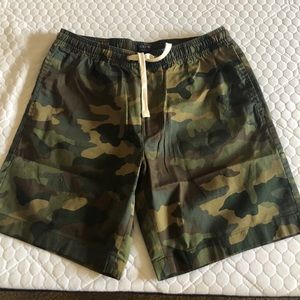 JCrew camo easy shorts